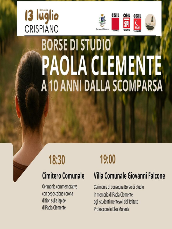 Immagine: Cerimonia commemorativa e borse di studio “Paola Clemente”