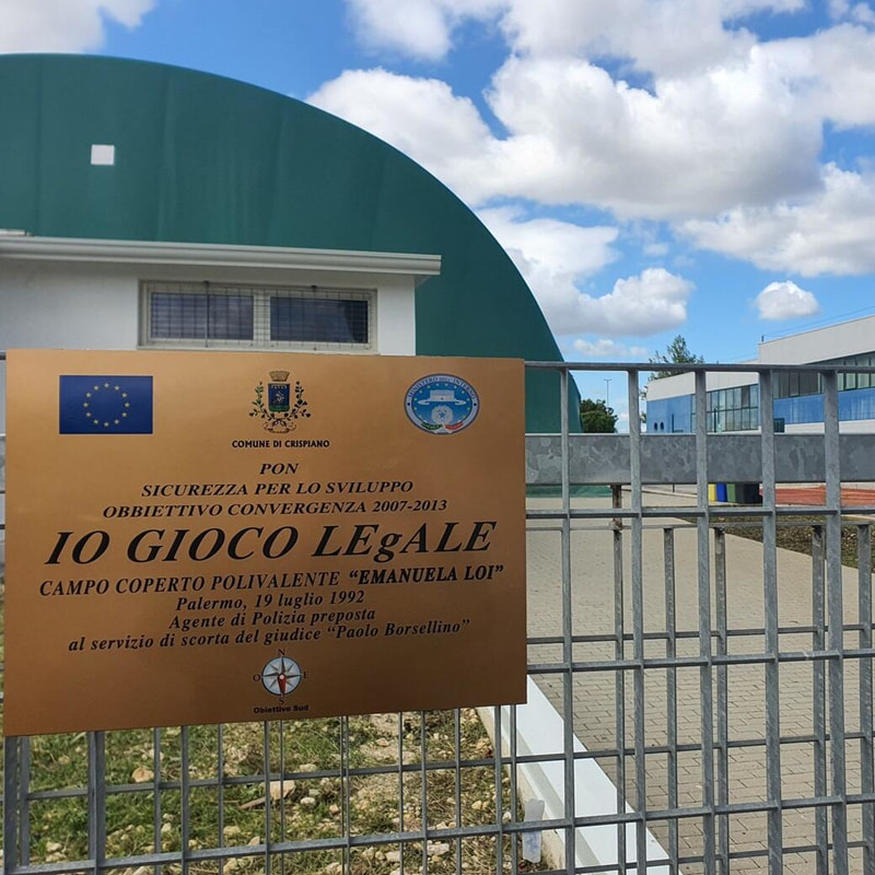 Immagine: Foto campo polivalente Crispiano intitolato ad Emanuela Loi - Io Gioco Legale