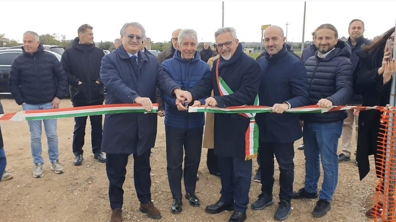 Immagine: Innaugurazione Impianto Tiro con l'Arco - Giochi del Mediterraneo -Taglio del nastro alla presenza del Ministro dello Sport, Andrea Abodi